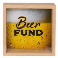 Pokladnička dřevěná Beer fund 20 x 20 cm