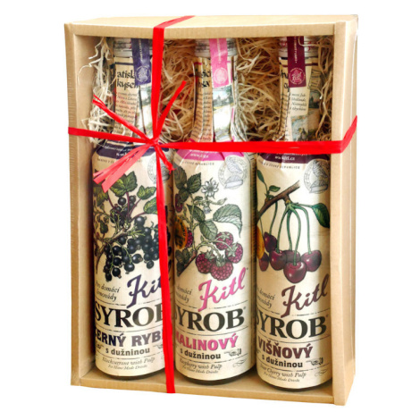 Kitl Syrob černý Rybíz+malina+višeň 3x500ml