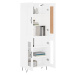 vidaXL Skříň highboard bílá 69,5 x 34 x 180 cm kompozitní dřevo