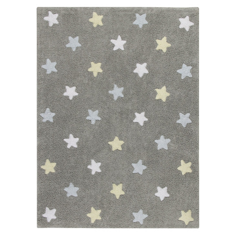 Lorena Canals koberce Přírodní koberec, ručně tkaný Tricolor Stars Grey-Blue Rozměry koberců: 12