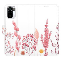 iSaprio flip pouzdro Pink Flowers 03 pro Xiaomi Redmi Note 10 / Note 10S