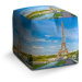 Sablio Taburet Cube Eiffel Tower 5: 40x40x40 cm