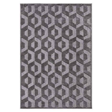 Antracitový koberec 200x285 cm Iconic Hexa – Hanse Home