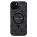 Guess hard silikonové pouzdro Samsung Galaxy S24 ULTRA black 4G Collection Leather Metal Logo Ma