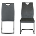 Dkton Designová jídelní židle Darnell tmavě šedá