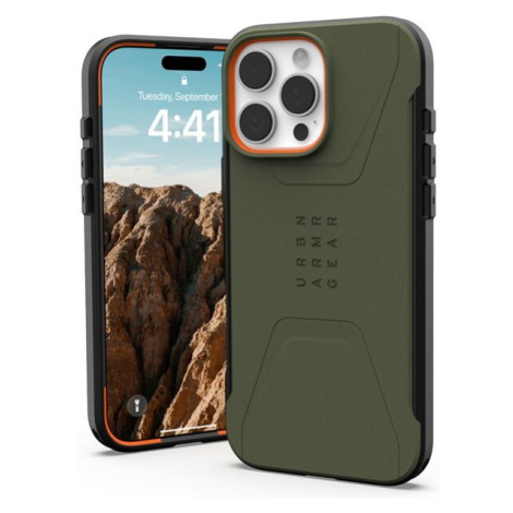 UAG Civilian Magsafe kryt iPhone 16 Pro Max olivově zelený