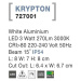 NOVA LUCE venkovní zapuštěné svítidlo do zdi KRYPTON bílý hliník LED 3W 3000K 220-240V 15st. IP5