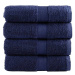 Shumee Premium 4 ks navy modré 30 × 50 cm 600 g/m2 100% bavlna