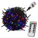 VOLTRONIC® 59745 Vánoční LED osvětlení 20 m - barevná 200 LED + ovladač - zelený kabel