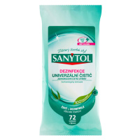 Sanytol Dezinfekce jednorázové čistící utěrky vůně eukalyptu 72 ks