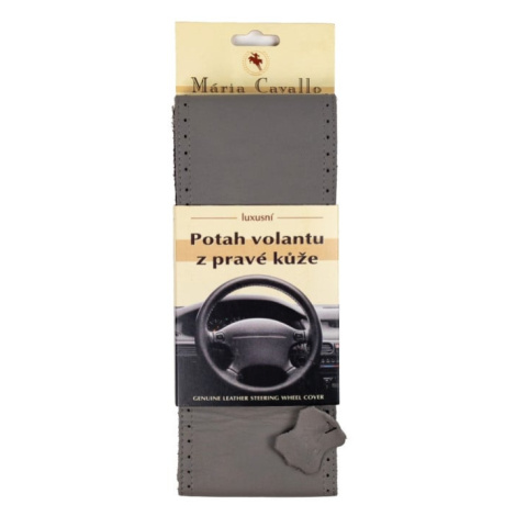 Kožený potah volantu (velikost A, světle šedý) Mária Cavallo