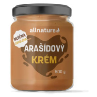 Allnature Arašídový krém mléčná čokoláda 500 g
