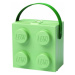 Lego® svačinový box s rukojetí army zelená