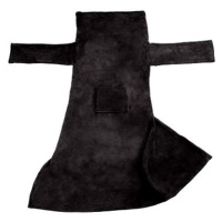 Tectake 2 Deky s rukávy, 200×170 cm,černá