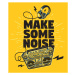 Ilustrace Make some noise musical design with boom box, Alex_Bond, 34.1 × 40 cm