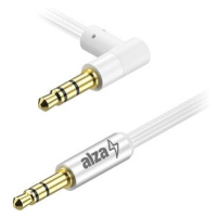 AlzaPower 90Core Audio 3.5mm Jack (M) to 3.5mm Jack 90° (M) 0.5m bílý