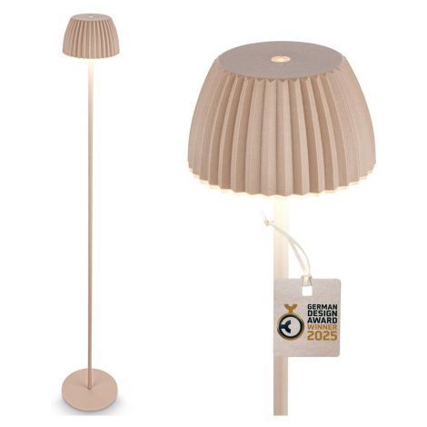BRILONER nabíjecí stojanová lampa Riffle - 124 cm, 4,2W, 400lm, bezdrátová, LED, stmívatelná, do