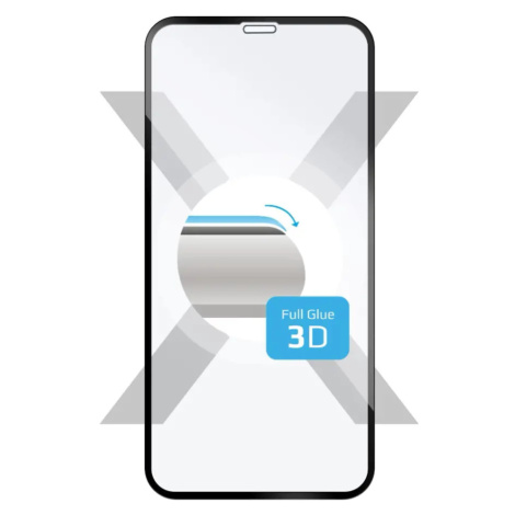 Tvrzené sklo FIXED 3D Full-Cover pro Apple iPhone XR/11, s lepením přes celý displej, černé