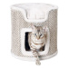 Odpočívadlo TRIXIE Ria Cat Tower světle šedé-přírodní 37 cm 1 ks