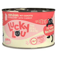 Výhodné balení Lucky Lou Lifestage Kitten 4 x 6 ks (24 x 200 g) - 4 x 6 ks - drůbeží