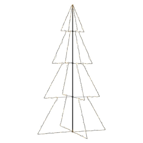 vidaXL Vánoční stromek kužel 360 LED diod dovnitř i ven 143 x 250 cm