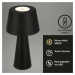 BRILONER LED nabíjecí stolní lampa pr.16,5 cm 3,5W 400lm černá IP44 BRILO 7437015