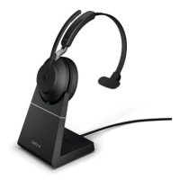 Jabra Evolve2 65 MS Mono USB-A Stand Black