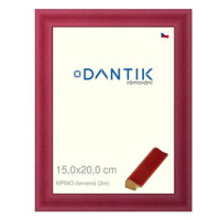 DANTIK rámeček 15 × 20, NPINO červený sklo čiré