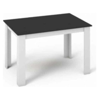 Tempo Kondela Jídelní stůl KRAZ 120x80 - Bílá / Černá + kupón KONDELA10 na okamžitou slevu 3% (k