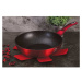 BERLINGERHAUS Wok s mramorovým povrchem 28 cm Burgundy Metallic Line BH-1267