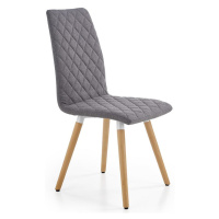 Židle K282 látka/dřevo šedá, 56x44x93