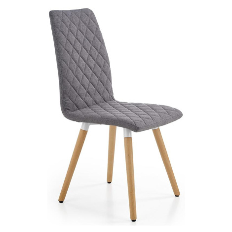 Židle K282 látka/dřevo šedá, 56x44x93 BAUMAX