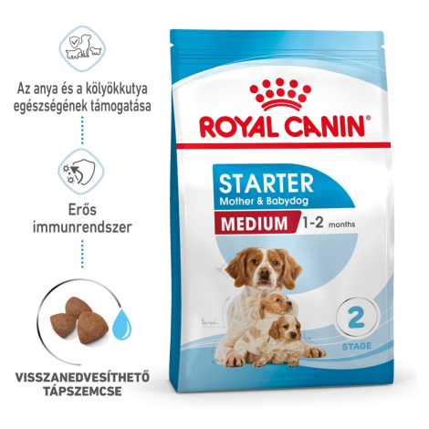 Royal Canin Medium Starter Mother & Babydog - granule pro štěňata a březí psy středních plemen 1
