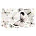 Sada nástěnných samolepek ve tvaru motýlů Dekornik, 110 x 70 cn