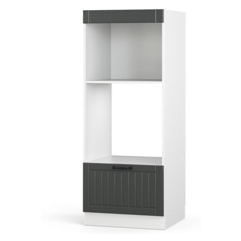 Vicco SKŘÍŇKA NA MIKROVLNNOU TROUBU Fame-Line Antracitový venkovský dům 60 cm otevřený