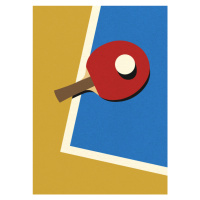 Ilustrace Table Tennis Team Red, Rosi Feist, 30x40 cm