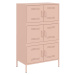 vidaXL Skříň highboard růžová 68 x 39 x 113 cm ocel