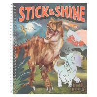 Stick & Shine Dino World, Blok a lesklé lepící fólie