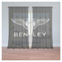 Sablio Záclony Logo Bentley Černý: 2ks 150x250cm