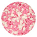 FunCakes  Cukrový posyp - srdíčka růžová / bílá - 60g