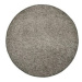 Kusový koberec Color shaggy šedý kruh