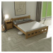 Maxi Zvýšená postel z masivu Nikola 120 x 200 cm - barva Borovice