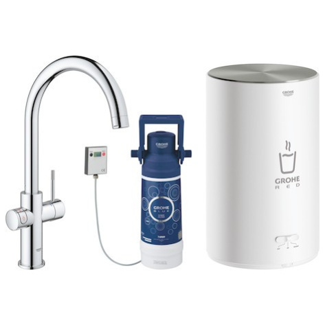 Dřezová baterie GROHE Red s výpustí chrom 30083001