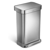 Odpadkový koš volně stojící Simplehuman Pedal bin 45 l Kartáčovaná nerez ocel mat SHCW2024