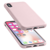 Silikonové pouzdro CellularLine Sensation pro Apple iPhone X/XS, starorůžová