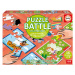 Puzzle Battle fantazie Fantasy Junior Educa 16 druhů puzzle 144 dílků a 16 karet s obrázky od 4 