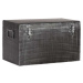 Černý kovový úložný box LABEL51, délka 60 cm
