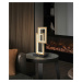 WOFI Stolní lampa Pescara 1x 21W LED 2350lm 3000K černá + dřevo 8023-206
