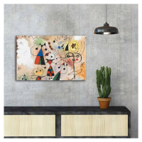 Hanah Home Obraz KARNEVAL HARLEKÝNŮ od J. MIRÓ 45x70 cm