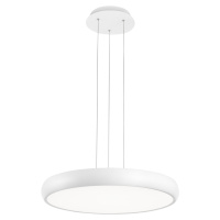 Nova Luce Decentní závěsné LED svítidlo Gap v bílé a černé barvě - pr. 510 x 70 x 1130 mm, bílá 